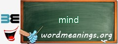 WordMeaning blackboard for mind